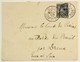 Enveloppe 1887 Blois --> Dreux, Aff. 15c Type Sage YT 90, Tad Blois Type 84b, 11e Levée / Ambulant Paris à Laigle - 1877-1920: Periodo Semi Moderno