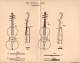 Original Patentschrift - E. Christian In Cassel , 1902 , Streichinstrument , Geige , Violine , Cello !!! - Muziekinstrumenten