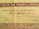 Delcampe - Compagnie Commerciale Sangha-Oubangui/Action Au Porteur De 100 Francs/Afrique/Brazzaville/1928       ACT44 - Afrique