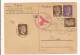 ENTIER POSTAL + TIMBRES + CENSURE +  ANNEE 1942 SCHONLANKE A BERN  Cp 6131 - Sonstige & Ohne Zuordnung