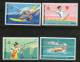 Thailand 1998 Asian Games Bangkok Shooting Swimming Gymnastic Wind-Surfing Sc B80-83 MNH # 5399 - Gymnastics