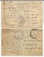 216. (5) Postcards WWI Censored US In European Theater Soldiers & Officers Mail - War 1914-18