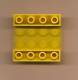 Lego 4854 Slope Brick 45 4x4 Double Inverted.Jaune. Provient De L´ensemble Hélicopter 6697. - Lego System