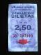 Bus And Trlleybus Ticket From Lithuania 2,5lt. - Europe