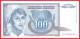 Yugoslavia -  100 Dinara - UNC - 1992 - Banknote / Papier Monnaie - Billet - Yougoslavie - Yougoslavie