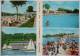 Cp Villennes Medan Multi Vues Souvenir Plage Piscine Tobogan Bar Restaurant Voilier Orangina Voyagé 1966 Chevilly Larue - Autres & Non Classés