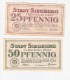 Notgeld Siegeberg  25 +  50 Pf    20/3/1921    1225.3 - [11] Emissions Locales