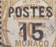 Monaco 1937 Mi. 151-52 Postauftragsmarken Overprinted 151 Avec Variété ERROR Variety In P In POSTES !! (3 Scans) - Varietà
