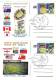 COUPE DU MONDE DE RUGBY FRANCE 2007 POSTCARDS 4X,STAMPS CONCORDANTE RARE ROMANIA - Rugby