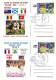 COUPE DU MONDE DE RUGBY FRANCE 2007 POSTCARDS 4X,STAMPS CONCORDANTE RARE ROMANIA - Rugby