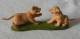 Figurine BRITAINS LTD - 2 Lionceaux 1977 - Animal Felin Bébé Lion - Andere & Zonder Classificatie