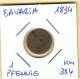 ALEMANIA - GERMANY - BAVARIA  1 Pfennig 1834  KM384 - Other & Unclassified