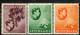 Seychelles 1938-41 - 2c On Chalky, 3c Green & 3c Orange On Chalky SG135-136a MH Cat £14.75 SG2020- See Description Below - Seychellen (...-1976)