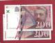 &#9658; EB044 - 2 Billets 200 Francs Gustave EIFFEL 1996 Numéros Proches ! ( G 022936744 Et 46 ) - Neuf - 200 F 1995-1999 ''Eiffel''