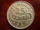 SEYCHELLES 1969 TWENTYFIVE CENTS Copper-nickel Coin USED In Very Good Condition. - Seychellen