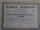 OBLIGATION 100 FRANCS BANQUE GENERALE 1937 - Banque & Assurance