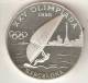 MONEDA DE PLATA DE ANDORRA DE 20 DINERS AÑO 1989 DE LAS OLIMPIADAS DE BARCELONA 1992 (VELA) SILVER-ARGENT - Andorre