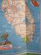 Delcampe - USA/Florida/ Tourgide / Vacation Map/GULF/ Vers 1950          PGC17 - Cartes Routières