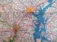 Delcampe - USA/Deleware/Maryland/Virginia/West Virginia/Baltimore/Washington/ Richmond/Tourgide Map/ GULF/ Vers 1950        PGC25 - Roadmaps