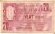 BILLETE DE 20 CTS DEL AJUNTAMENT DE LA POBLA DE SEGUR DEL AÑO 1937 (BANKNOTE) - Other & Unclassified