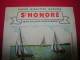 BUVARD SUPER BISCOTTES  SABLEES ST HONORE CONCOURS DESSIN N° 18  BATEAUX VOILIERS - Biscottes