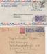 India  2 Covers Sent To Europe  # 604 # - Poste Aérienne