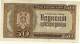 BILLET DE SERBIE # 50 DINARS  # CINQUANTE DINARS   # 1 ER MAI 1942  # - Serbien