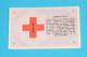 RED CROSS ( Croatian Coupon ) Voucher Bon Croix Rouge Cruz Roja Croce Rossa Rotes Kreuz Blood Donating - Unclassified