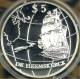 NEW ZEALAND $5 DOLLARS DUTCH SHIP HEEMSKERCK FRONT QEII HEAD BACK 1996 AG SILVER PROOF KM?READ DESCRIPTION CAREFULLY !!! - New Zealand