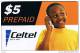 Zambia, $5, Celtel, Let´s Talk, Boy, 2 Scans. - Zambie