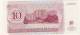 BILLET # MOLDAVIE # TRANSNISTRIE # 10 ROUBLES   #  1994 #  A B CYBOPOB - Moldavia