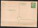 GERMANY    Scott # 708 Type  Postal REPLY Card UNUSED 1954 - Postcards - Mint