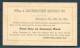 1893 USA Johnstown (Pennsylvania) Water Co Rent Demand Stationery Postcard - ...-1900