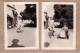 PHOTO - LOT DE 3 PHOTOS - ENFANTS - POUSSETTE - TRICYCLE - VOITURE A PEDALES - 90 X 65 Mm - Autres & Non Classés