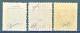 Regno 1890 Serie 7 N. 56-58 Soprastampe C.2 E C.20, MNH Certificato E Diena, Firme A. Diena, Biondi, Sorani Cat. € 1385 - Neufs