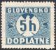 Slovakia, 5 H. 1941, Sc # J13, Mi # 13, MNH - Unused Stamps