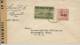 1944 Cover From Cuba To USA  One 5 Cent  Airmail Stamp & 1 Cent  O/Printed 1942   Opened By Examiner Front & Back Shown - Luchtpost