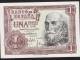 SPAIN   P144  1  PESETA   1953 Serie C    UNC. - 1-2 Pesetas