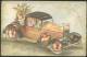 PETERSEN EASTER CHILDREN AUTOMOBILE CAR OLD POSTCARD - Petersen, Hannes