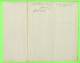 DOCUMENT HISTORIQUE - TRANSFER OF BANK STOCK, STATE OF NEW YORK 1853 - - Historical Documents