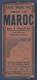 1946 - CARTE TARIDE TOUT LE MAROC EN 1 FEUILLE - ITINERAIRES ROUTIERS - PLANS FES CASABLANCA TANGER MARRAKECH - Carte Geographique