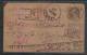 India  1897  QV  1/4A Post Card Registered Used  Rutlam  To  Jaora  #  46547   Indien Inde - 1858-79 Kronenkolonie