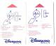 DISNEYLAND  CLES D'HOTEL   ( Lot De 2) - Passeports Disney