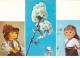 DOLLS, POUPEES, STATIONERY POST CARD,1968,UNUSED,VERY RARE, ROMANIA - Poupées