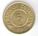 GUYANA 5 CENTS 1990 - Altri – America