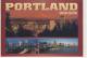 PORTLAND - Ca 1980 Multi View Skyline River Park Willamette River - Portland