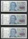 ARGENTINE . LOT DE TROIS BILLETS DE 10 AUSTRALES . - Argentine