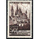 VARIÉTÉS FRANCE 1951  N° 917 ABBAYE AUX HOMMES CAEN  OBLITÉRÉ YVERT TELLIER - Gebraucht