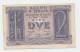 Italy 2 Lire 1939 VF WWII P 27 - Italia – 2 Lire