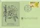 BRITISH VIRGIN ISLANDS 1978 - CARD FD OF ISSUE - FLOWER STAMPS OF WORLD - WHITE CEDAR - TABEBUIA HETEROPHYLLA W 1 ST OF - Britse Maagdeneilanden